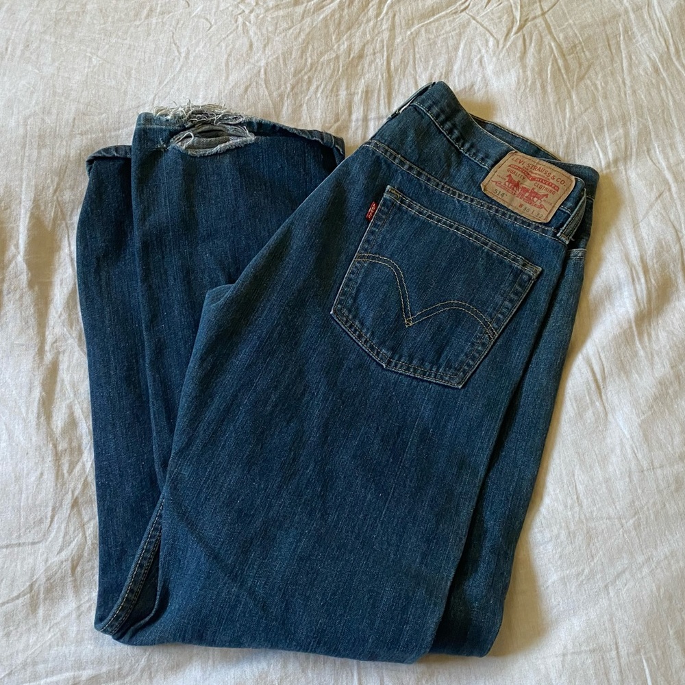 Levi’s 514 men’s jeans blue 36 32 slim straight